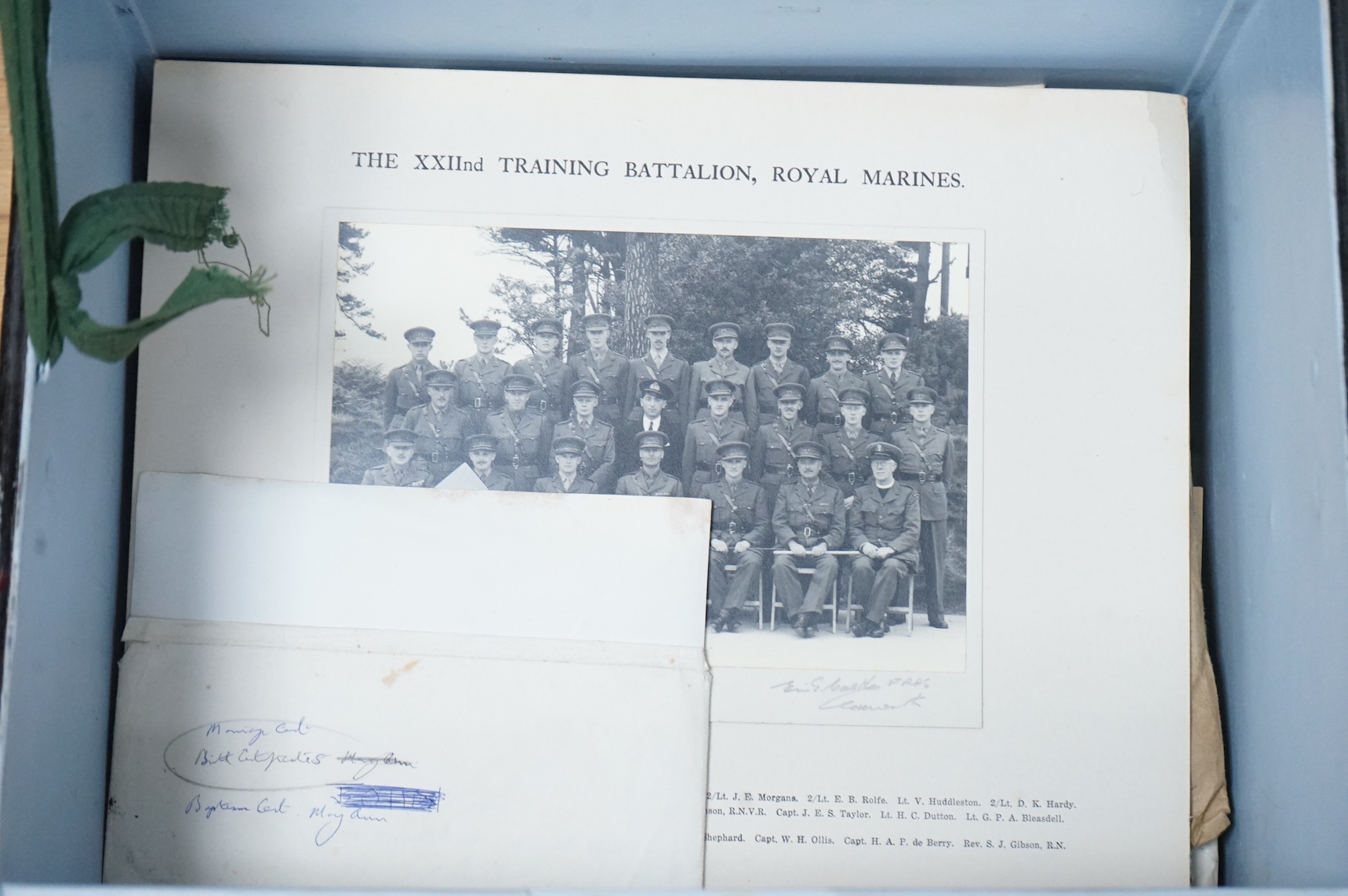 WWII D-Day and Operation Neptune related interest; an archive of mainly naval documents, maps and photographs relating to the invasion of Juno beach, 6 June 1944, comprising; the personal papers, maps, and other document